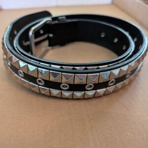 Black studded belt